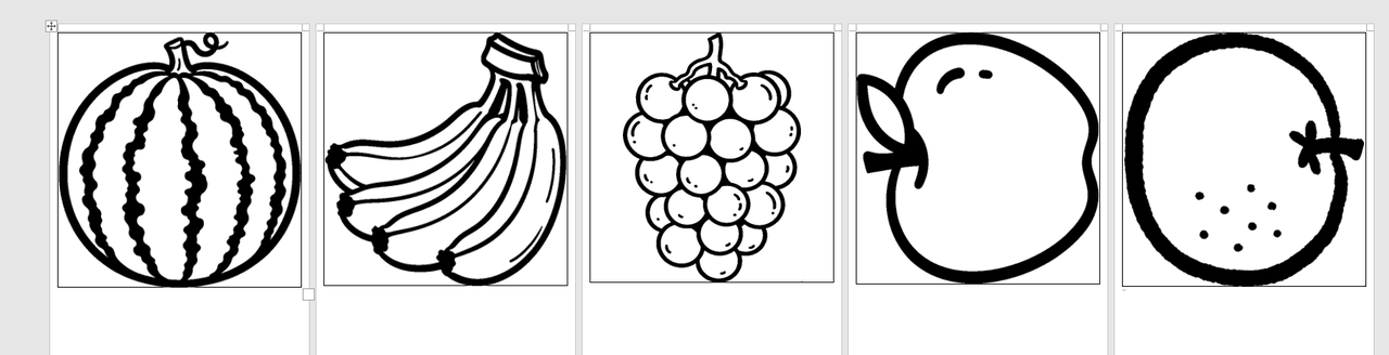 【办公类-39-06】20250830通义万相水果图（万相2.1专业Q版线描风格+万相专业2.2默认简笔画效果）