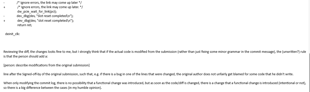 linux kernel maintainer 很严格