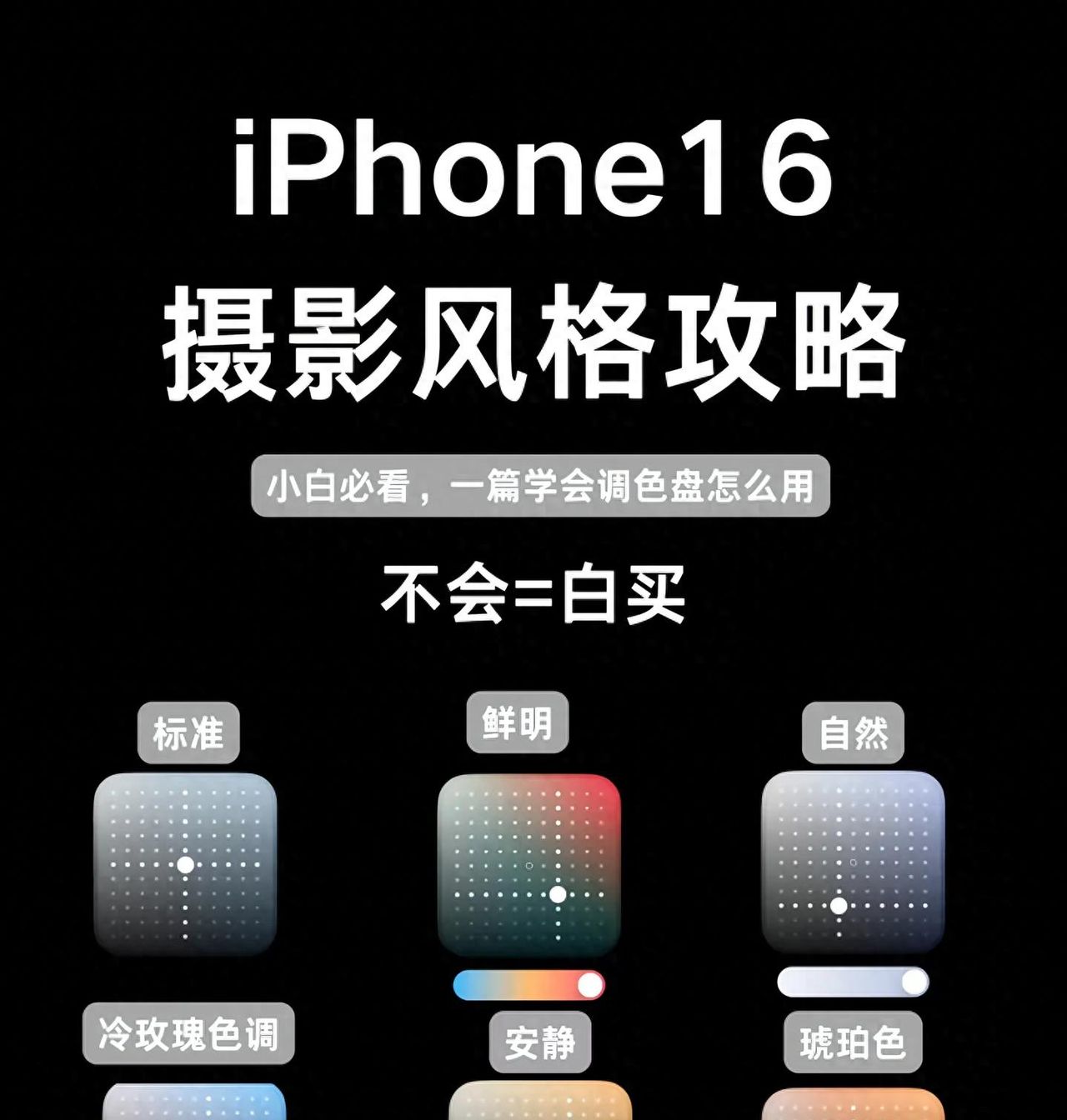 iPhone 16 Pro调色盘完全指南：让每一张照片都成为壁纸级作品
