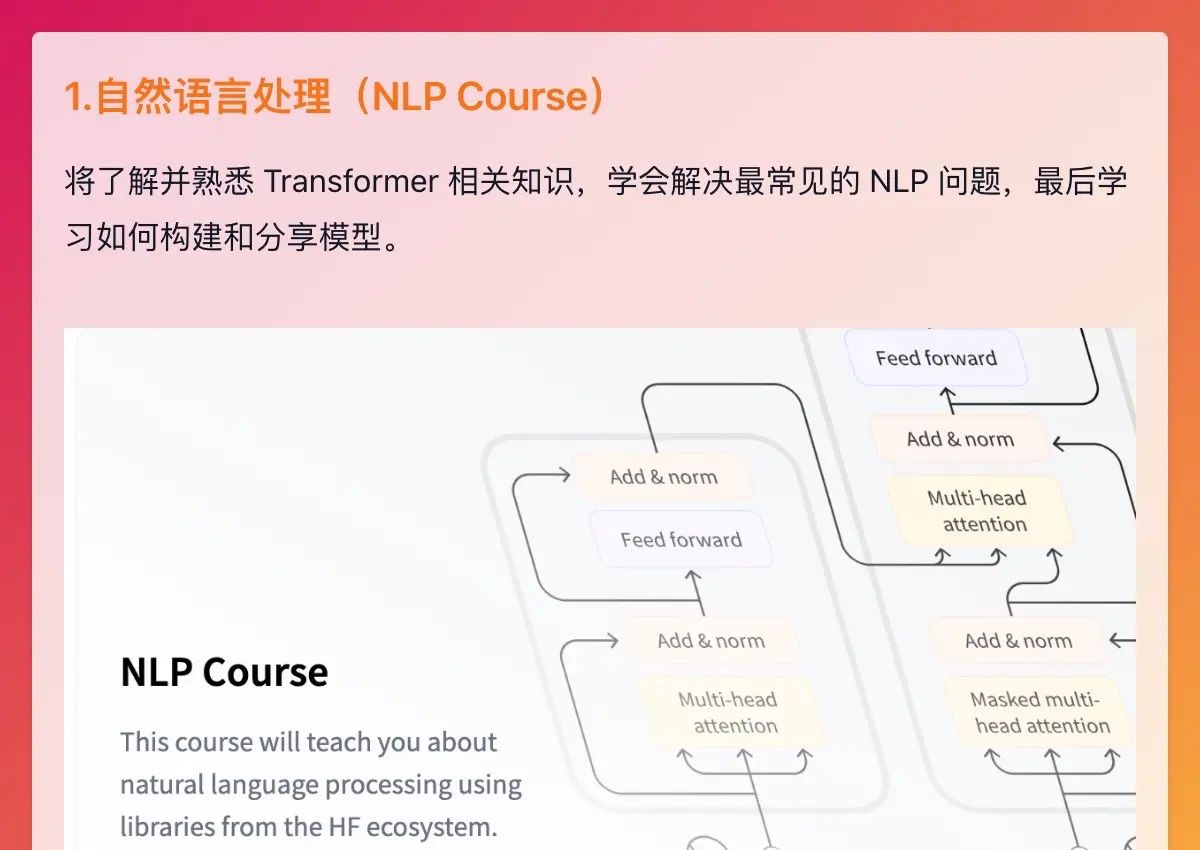 huggingface出品的5门免费AI