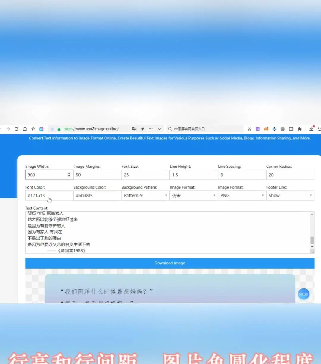 文本转图片工具教程
