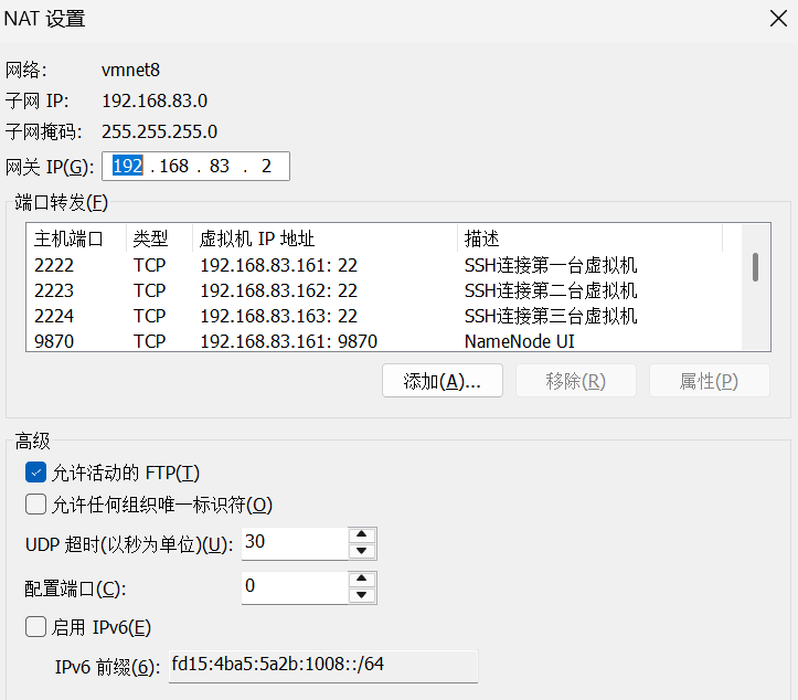 Hadoop3.3.6安装与集群配置到测试实战【端口映射】