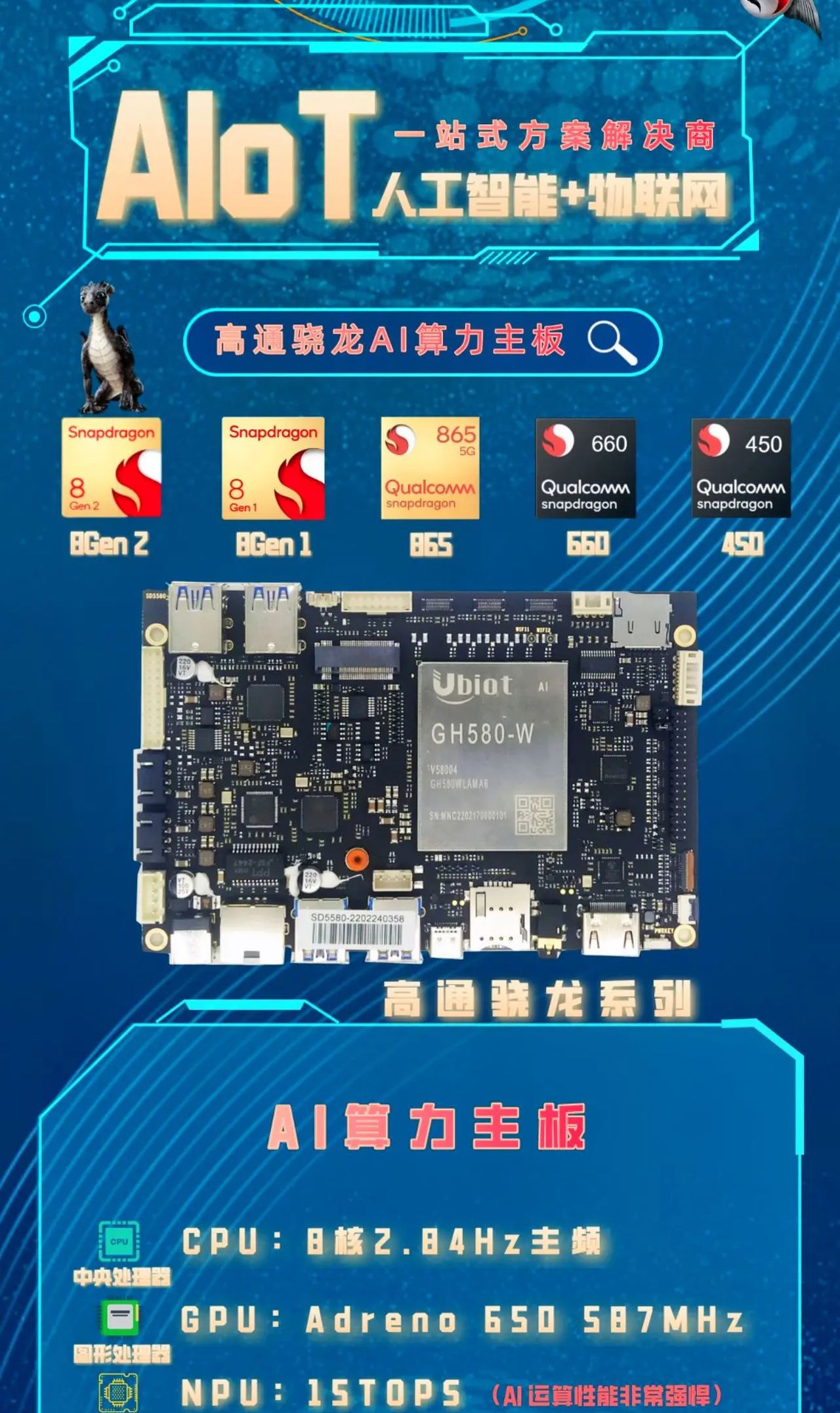 高通AI算力主板-AI算法本地部署方案