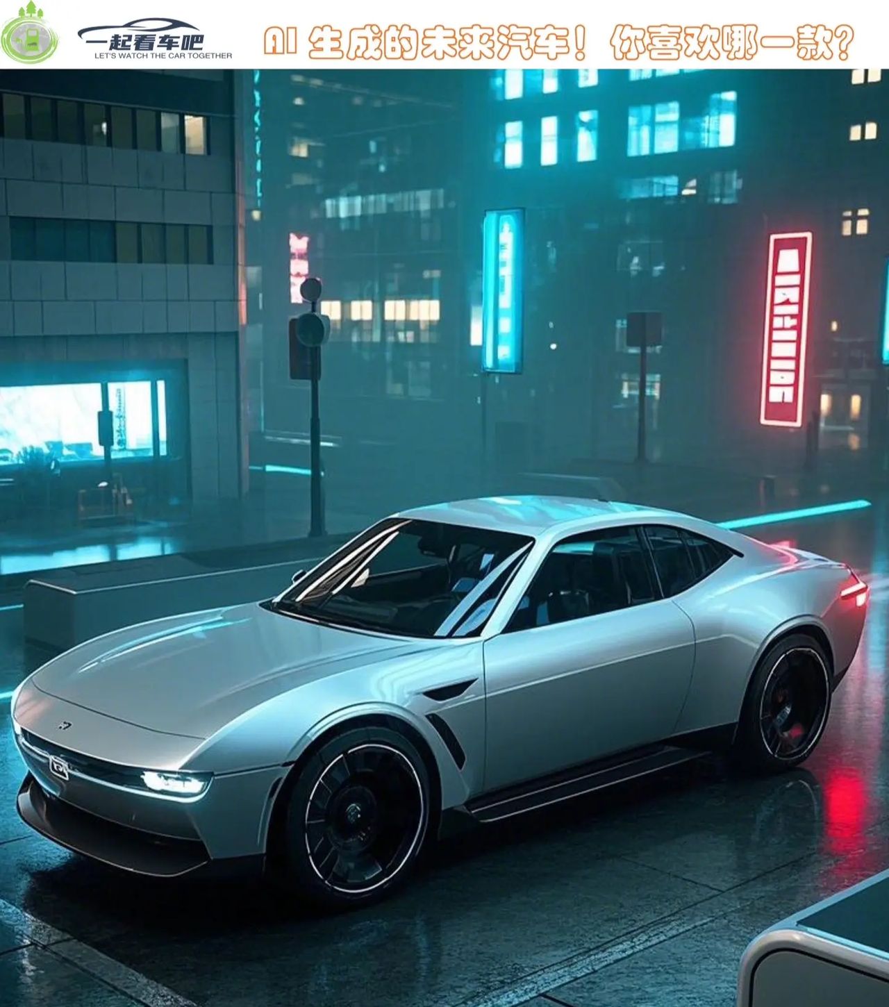 AI 生成的未来汽车,符合你的期望