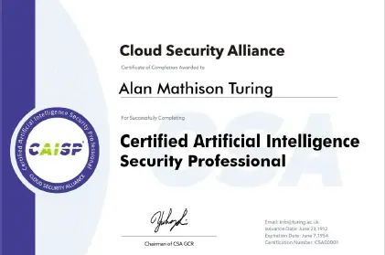 人工智能安全CAISP认证