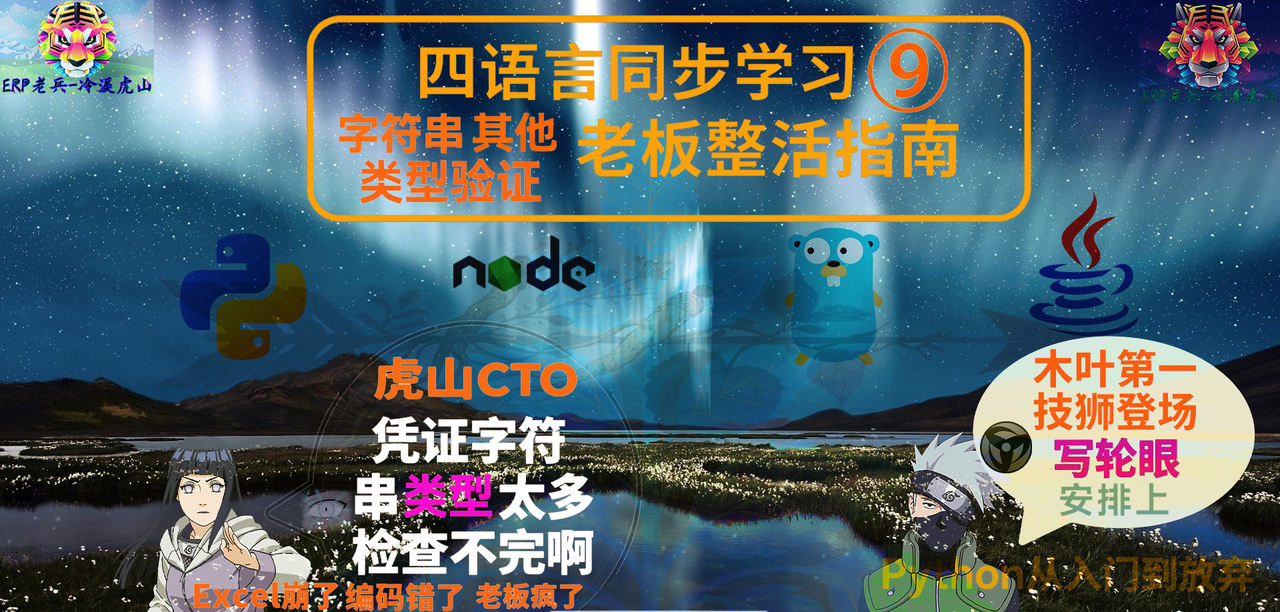 Python/JS/Go/Java同步学习(第九篇)四语言“字符串验证其他类型“对照表: 运维“雏田“白眼审核凭证上传崩溃（附源码/截图/参数表/避坑指南/老板沉默术）(冷门但实用)