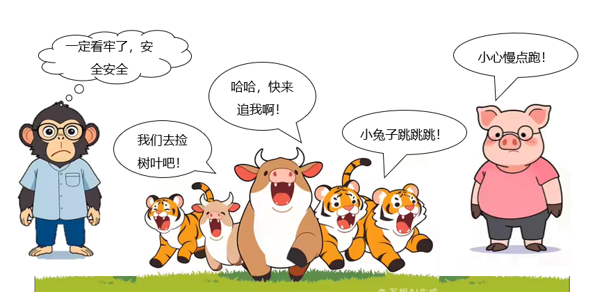 【教学类-36-14】20250915（通义万相）万相2.1专业“萌系卡通《牛虎乐园》（小2班成长故事）