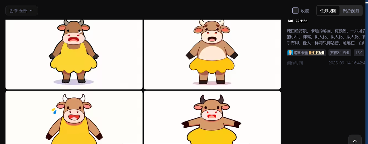 【教学类-36-14】20250915（通义万相）万相2.1专业“萌系卡通《牛虎乐园》（小2班成长故事）