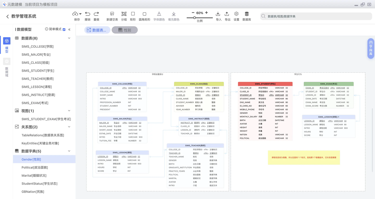 chiner：干掉 PowerDesigner，国人开源的数据库设计工具，界面漂亮，功能强大