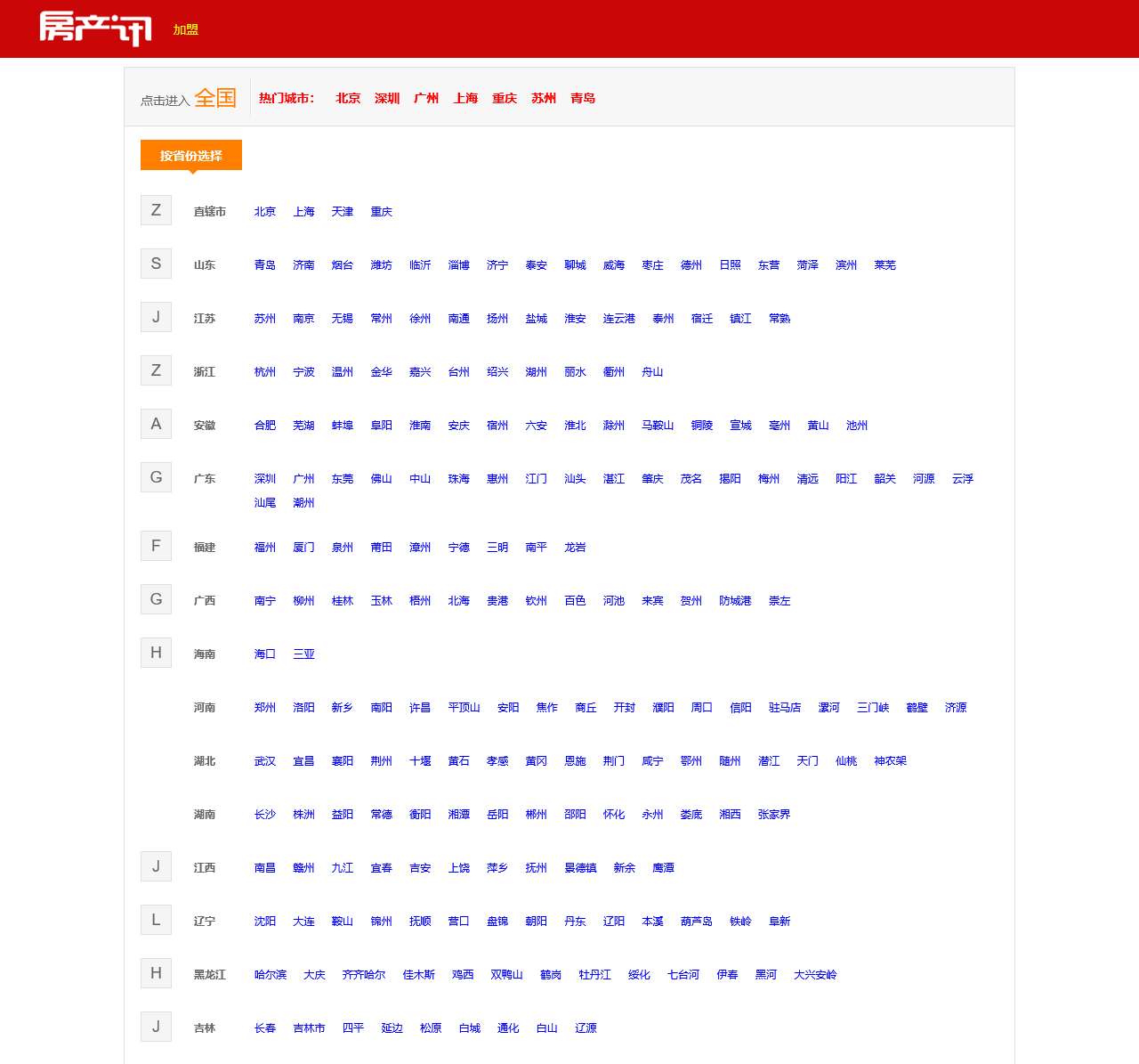 房地产信息网站