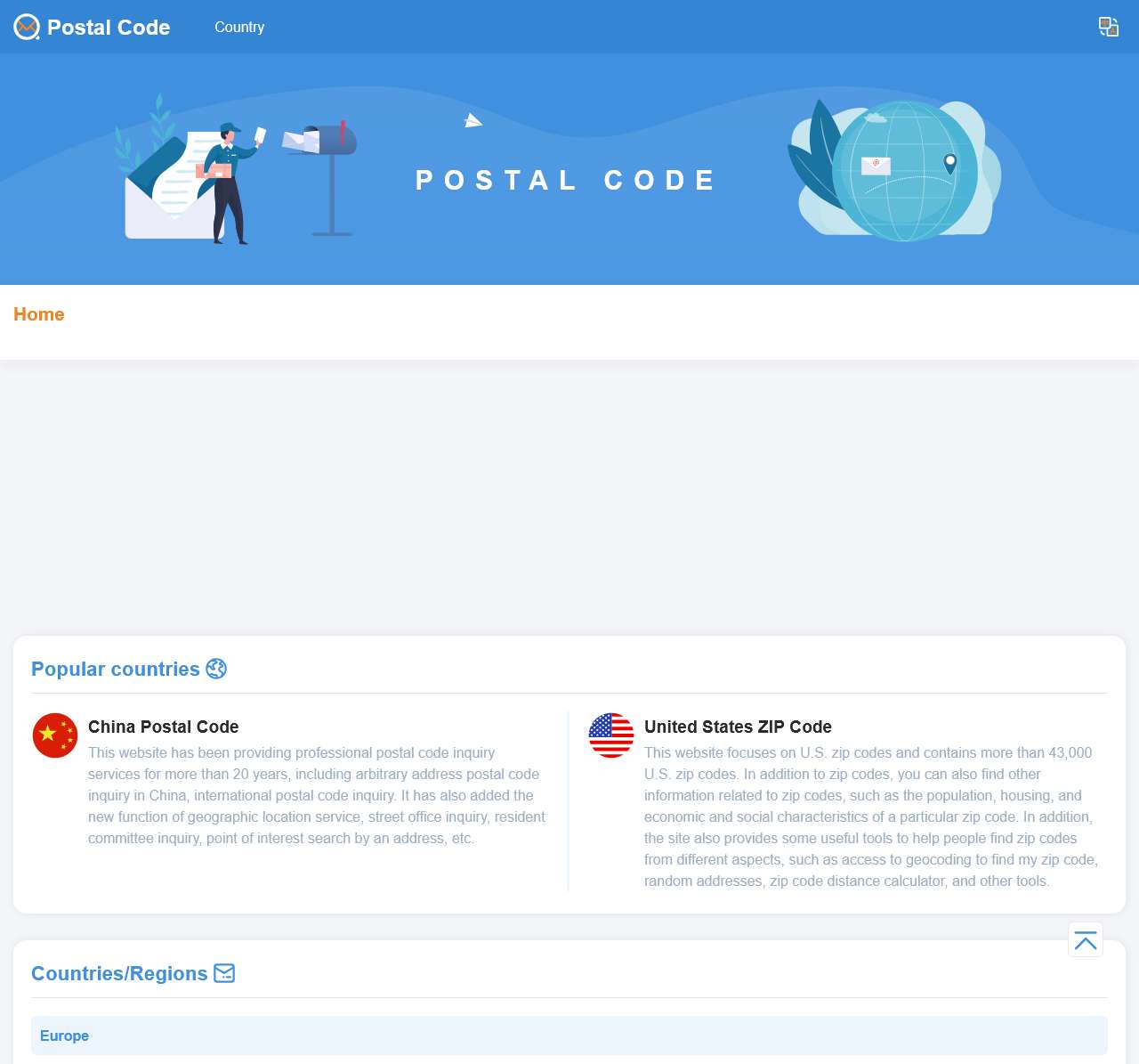 Home | Postal Code