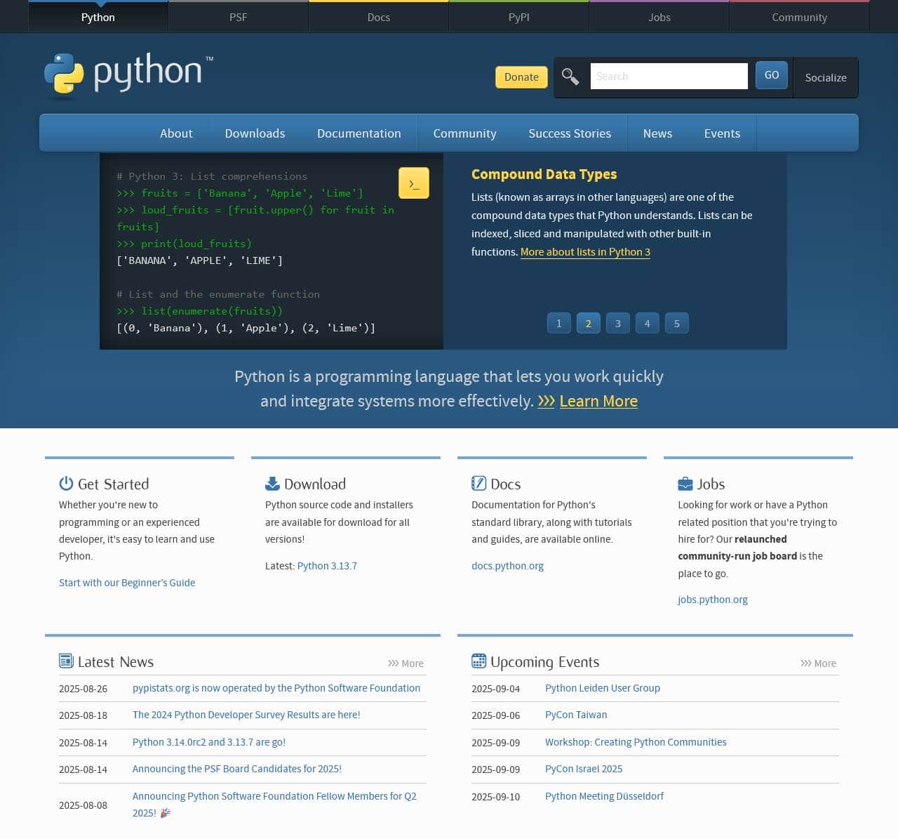 Welcome to Python.org