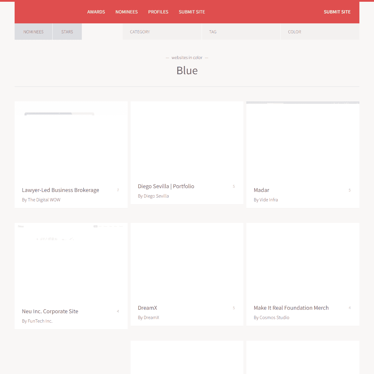 Blue Colour Website Inspirations - CSS Winner