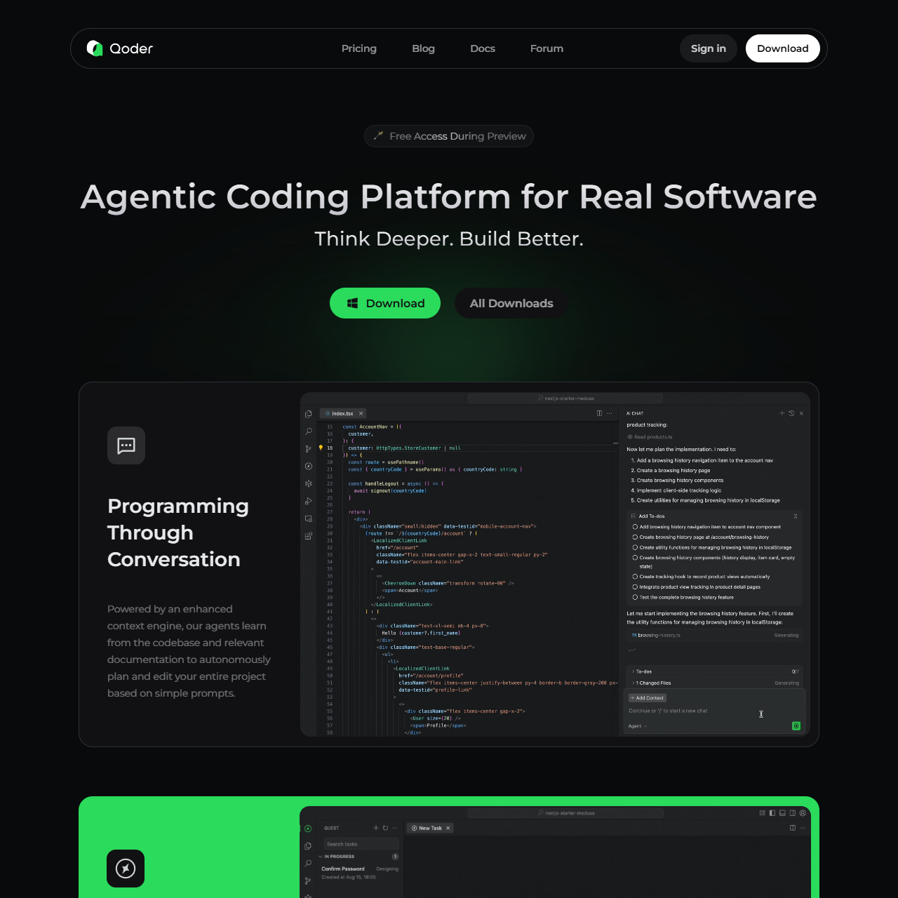 Qoder - The Agentic Coding Platform