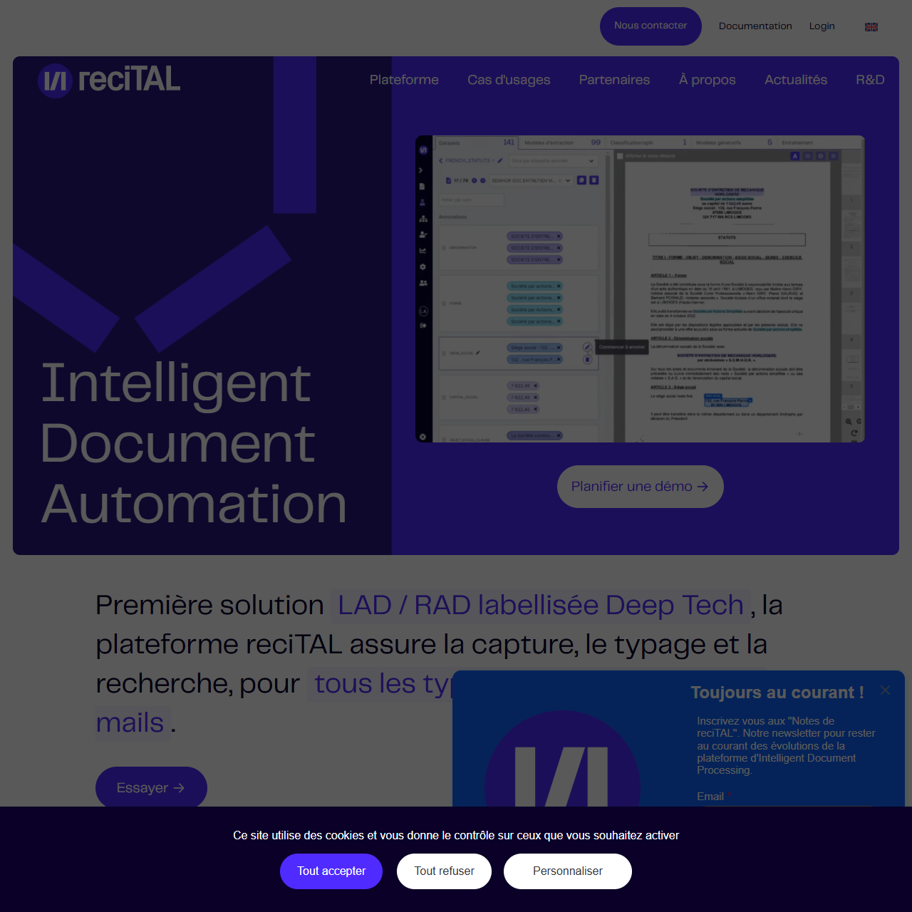 reciTAL - Intelligent Document Processing