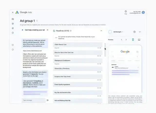 谷歌宣布在效果最大化广告中引入生成式AI