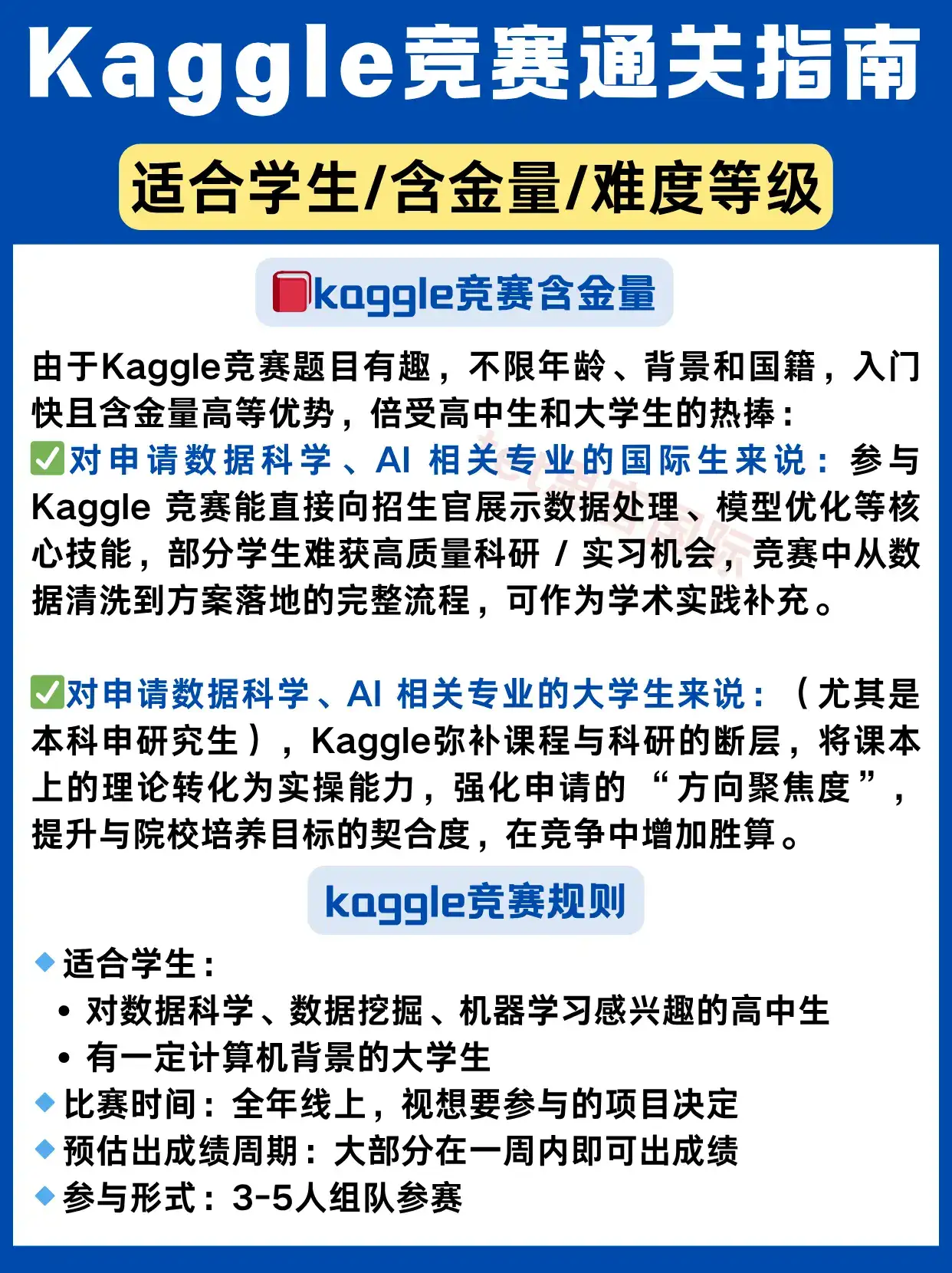 25年Kaggle竞赛通关指南!速收藏
