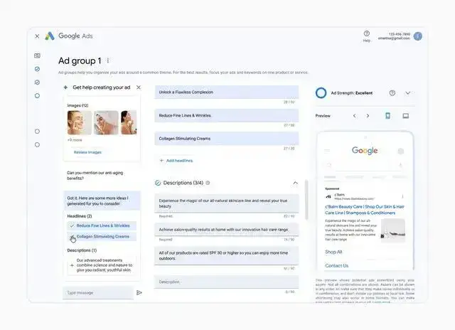 谷歌宣布在效果最大化广告中引入生成式AI