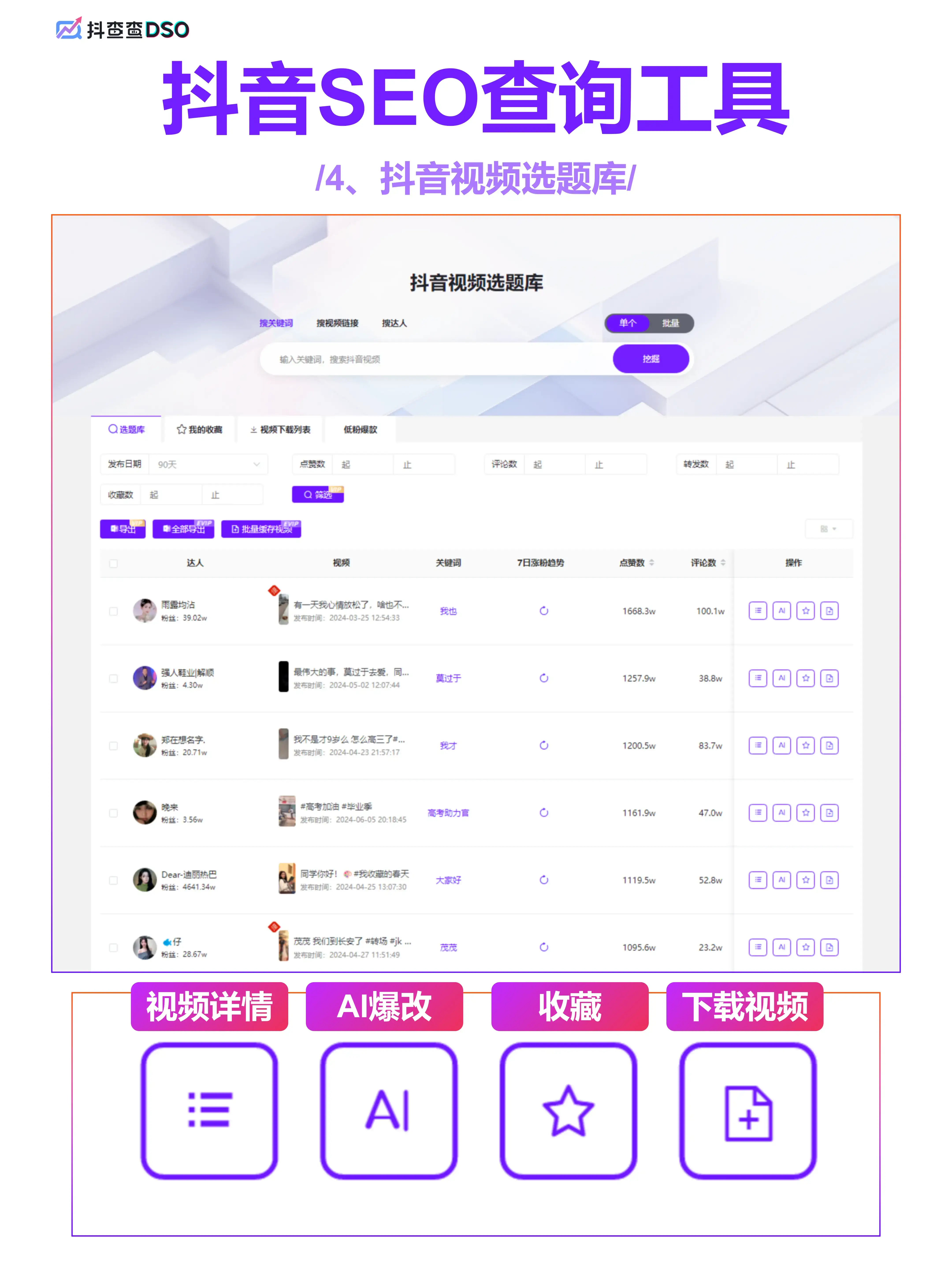 抖音SEO查询工具
