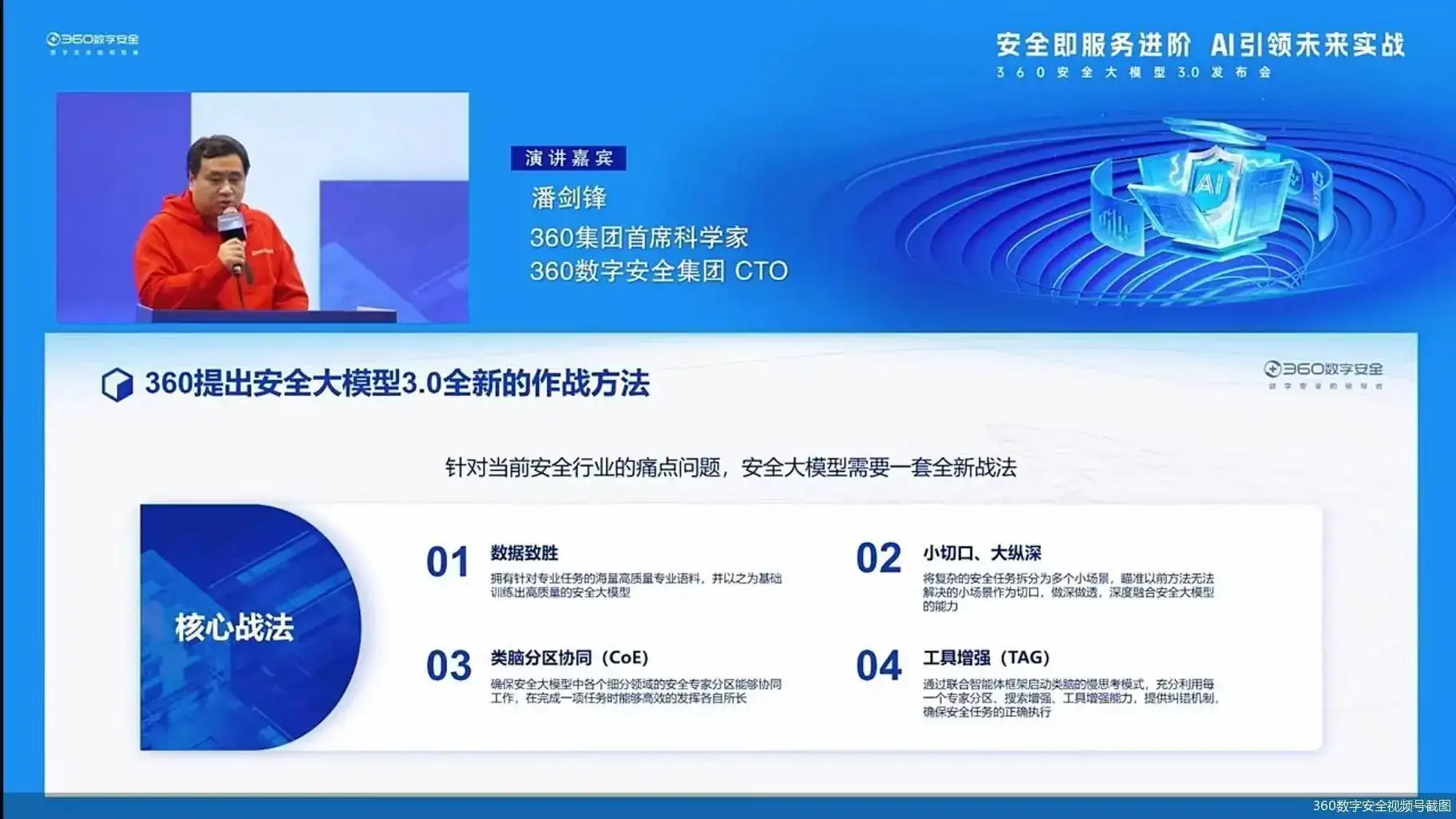周鸿祎宣布360安全大模型全面免费！