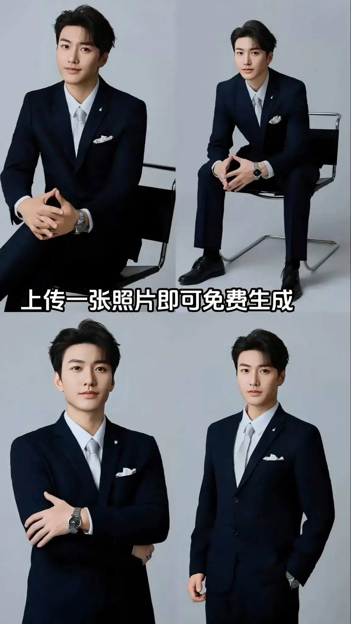 男士形象照一键免费制作教程
