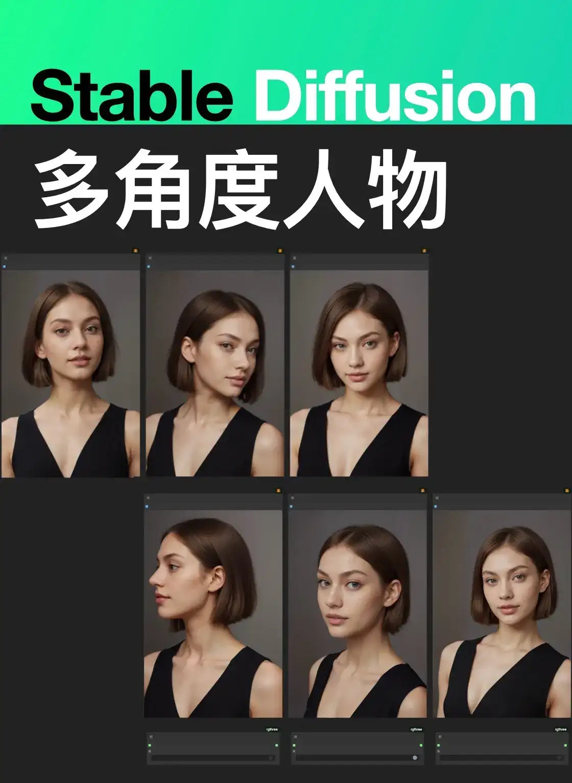 一键生成多角度同一人物