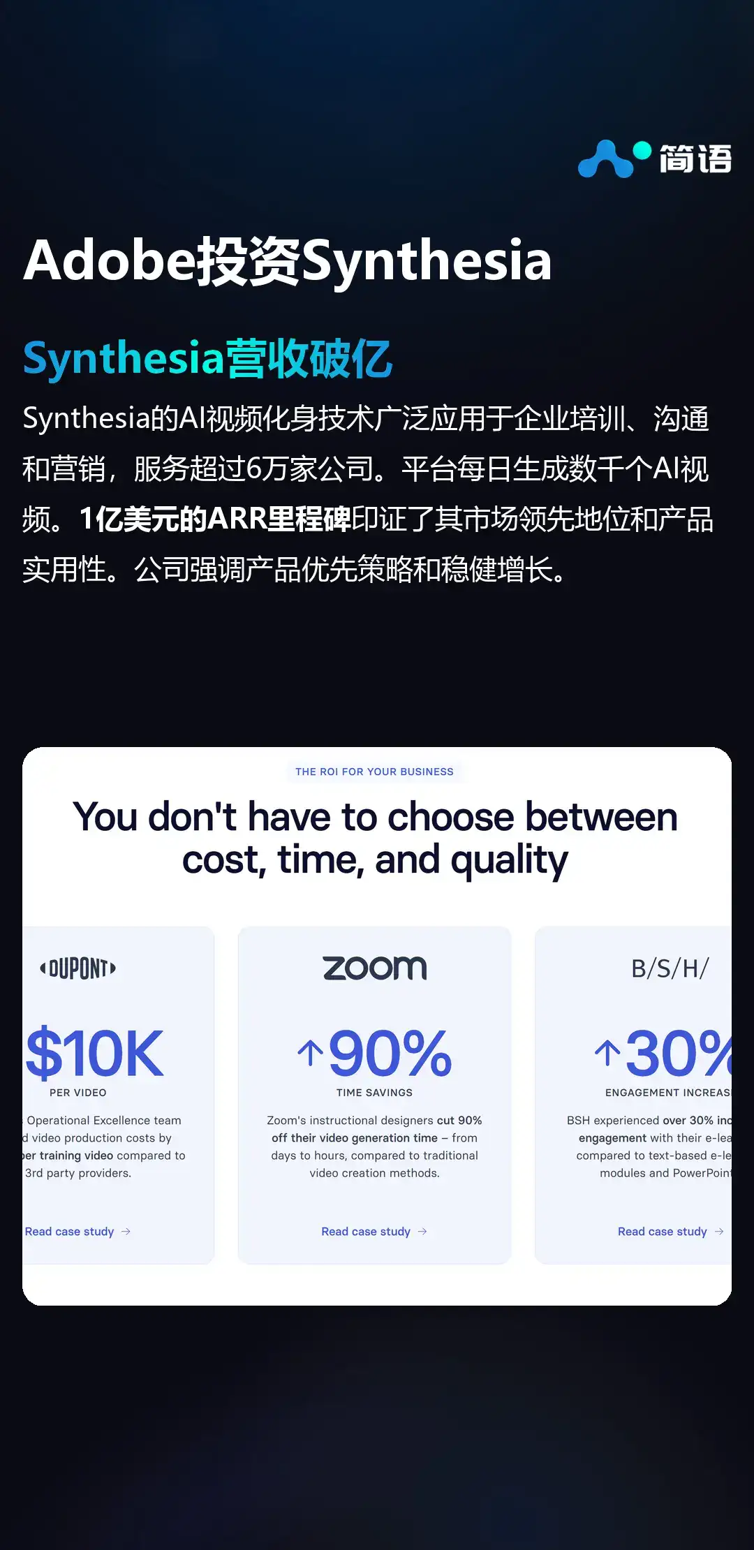 Adobe战略投资Synthesia