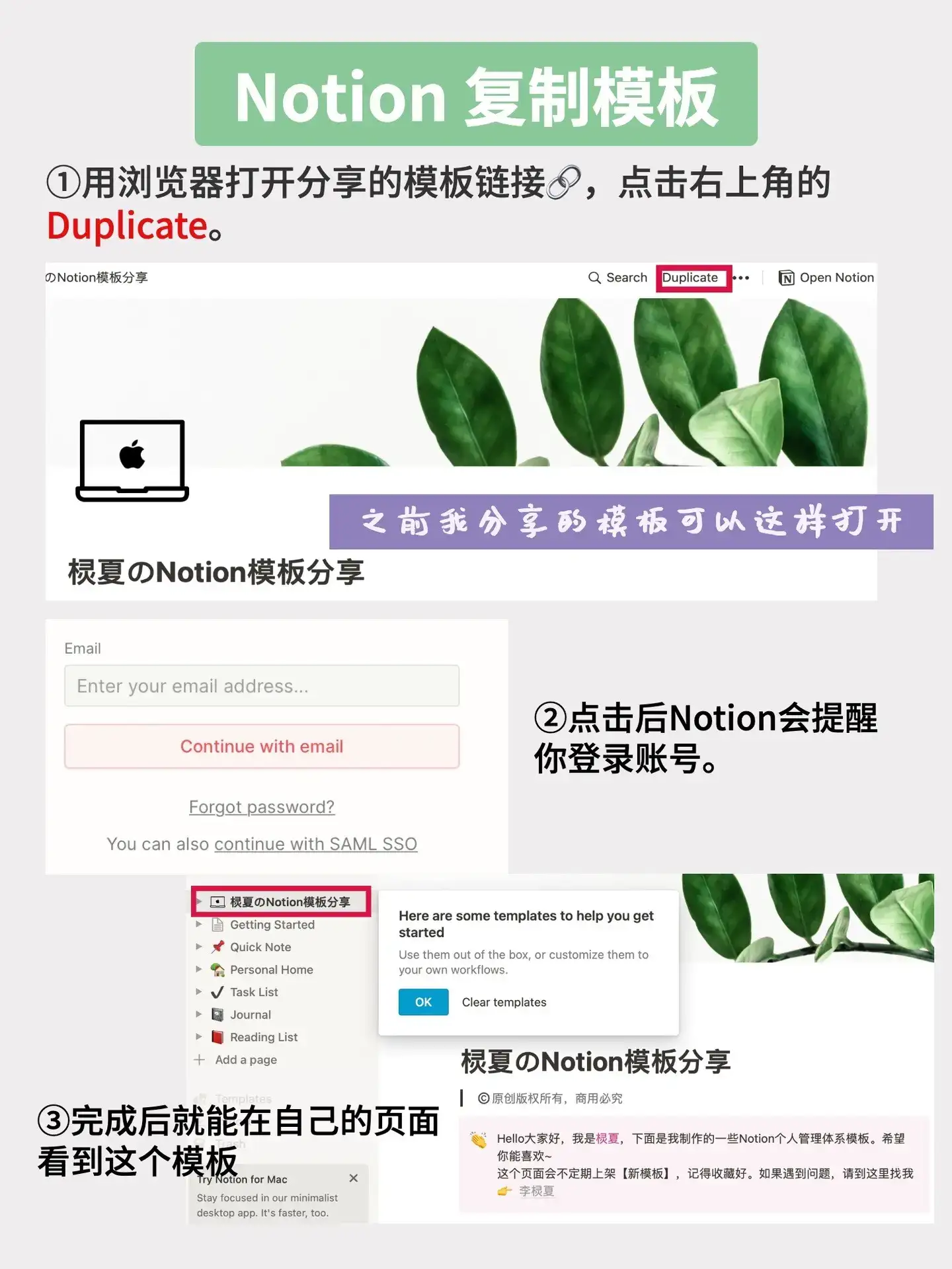 Notion 教程1 小白如何快速入门