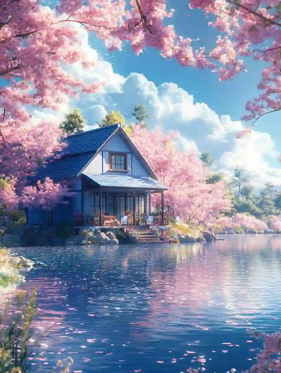 【Midjourney】咒语分享第3篇：湖边小屋