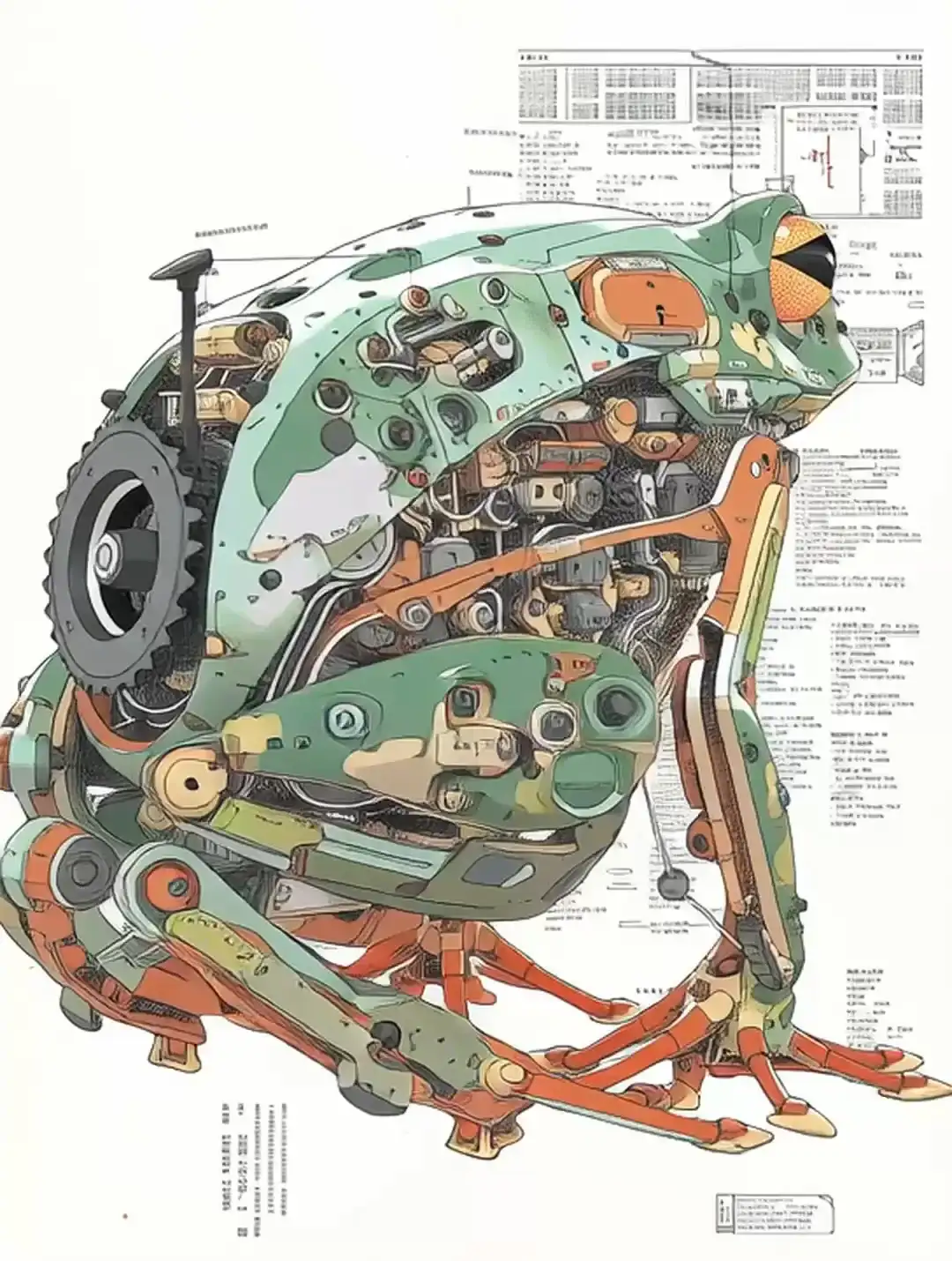 Midjourney—360度机械骨骼⚙️