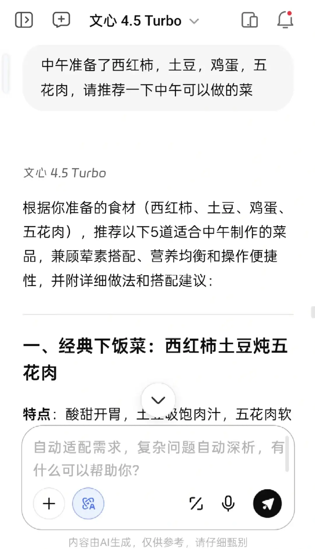 我的好搭子——文心一言！