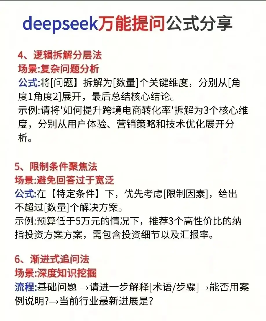 存下吧，有人把DeepSeek指令整理出来了！