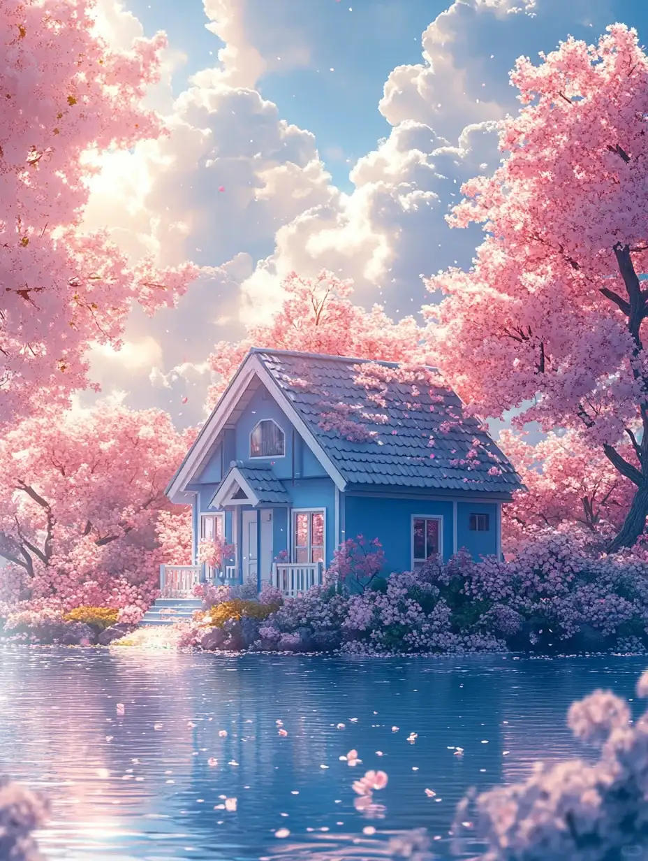 【Midjourney】咒语分享第3篇：湖边小屋