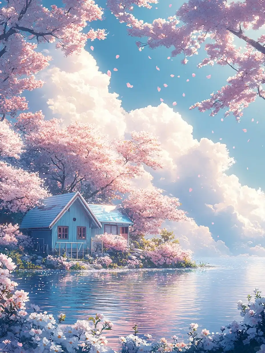 【Midjourney】咒语分享第3篇：湖边小屋