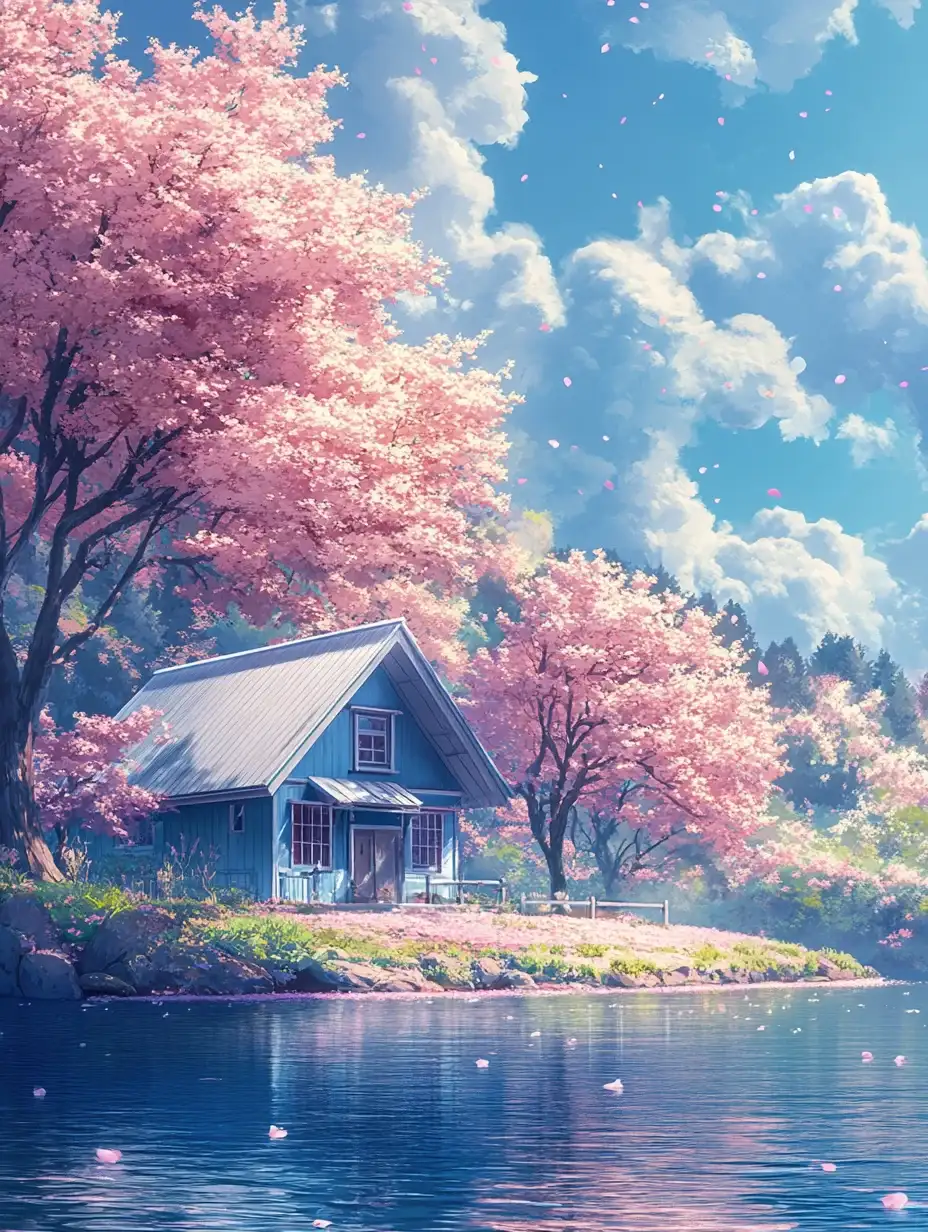 【Midjourney】咒语分享第3篇：湖边小屋