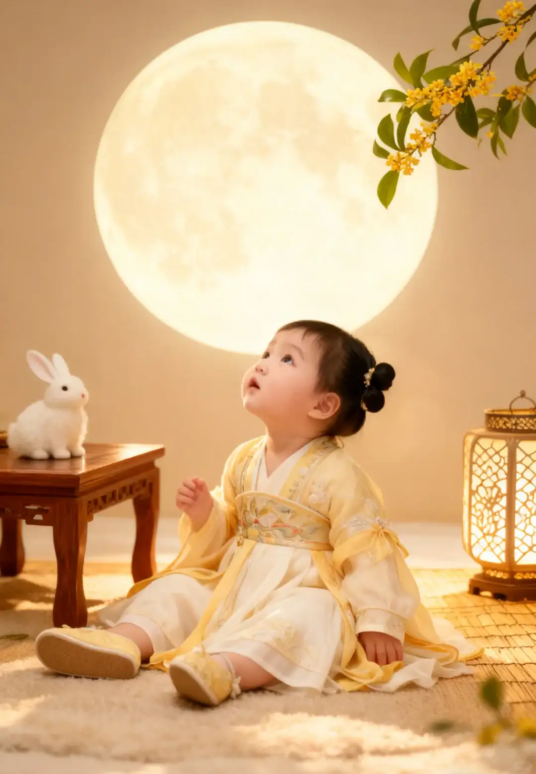 🌕0元get中秋古风宝宝写真（附教程/口令）