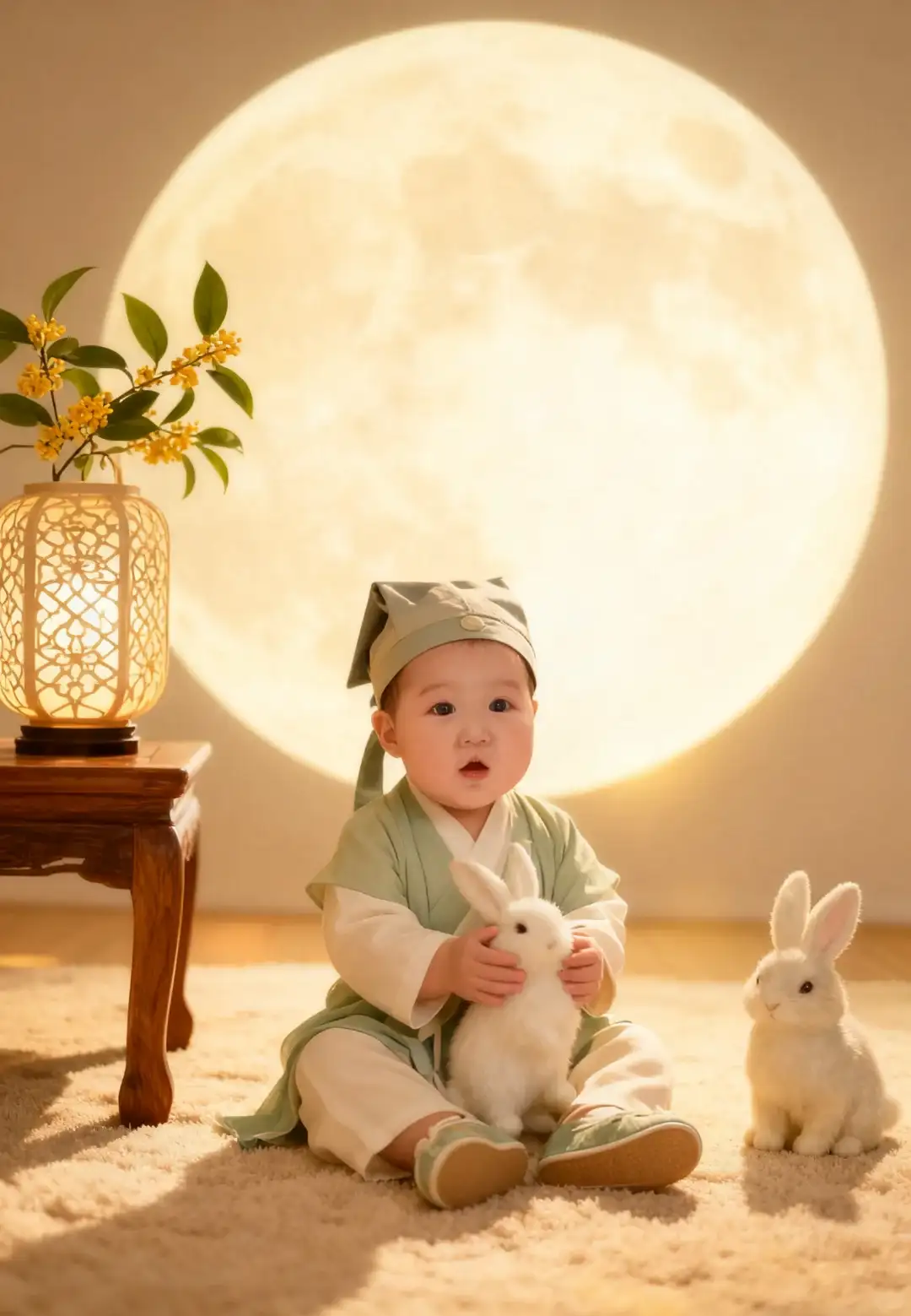 🌕0元get中秋古风宝宝写真（附教程/口令）