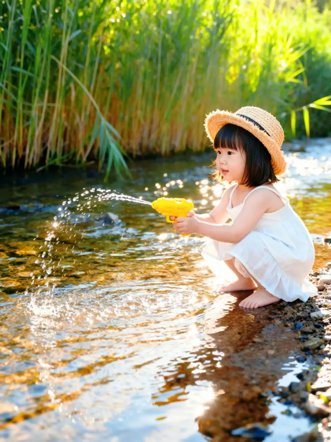 AI迟早要把影楼干倒闭❗|0成本拍夏日儿童照