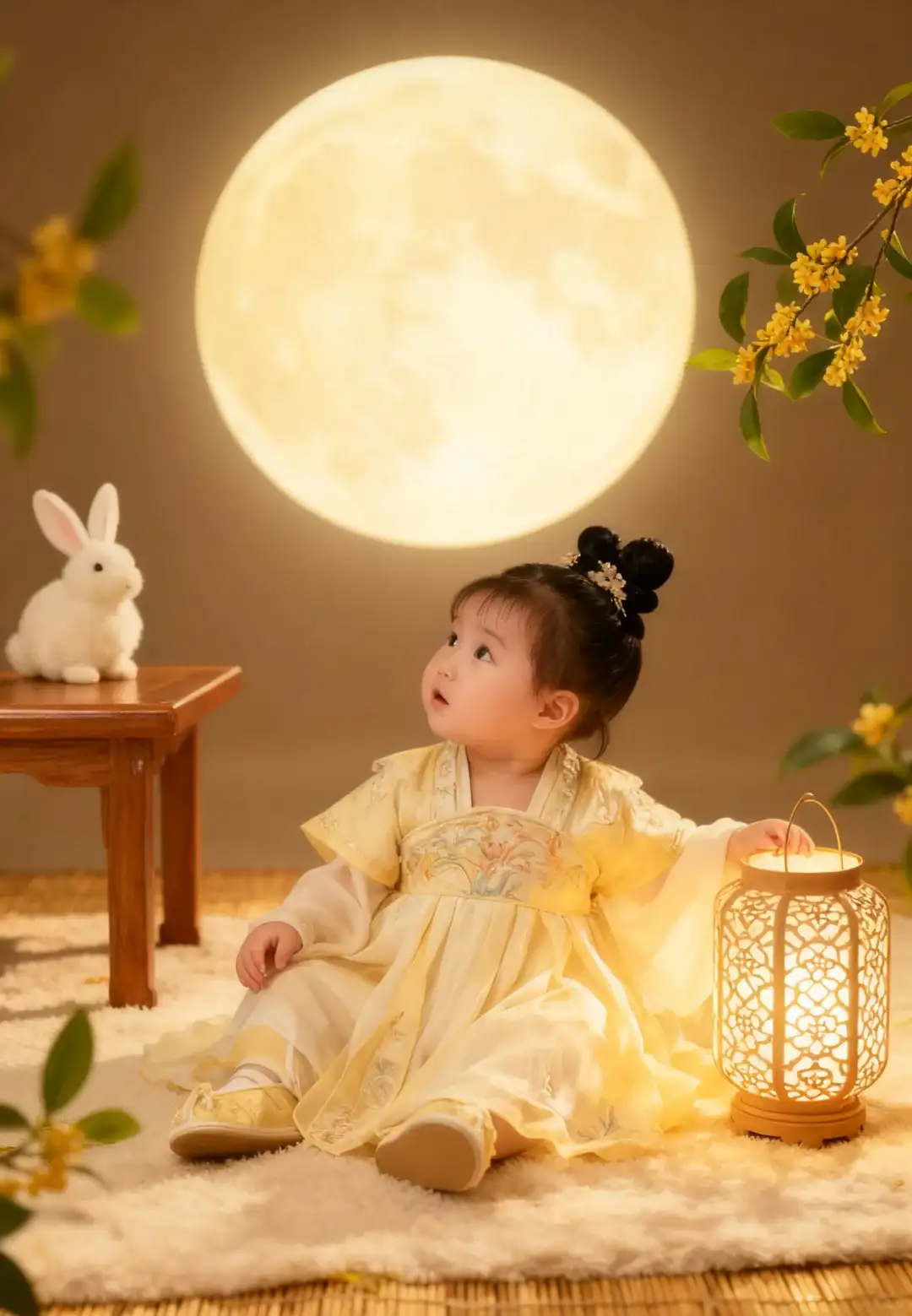 🌕0元get中秋古风宝宝写真（附教程/口令）