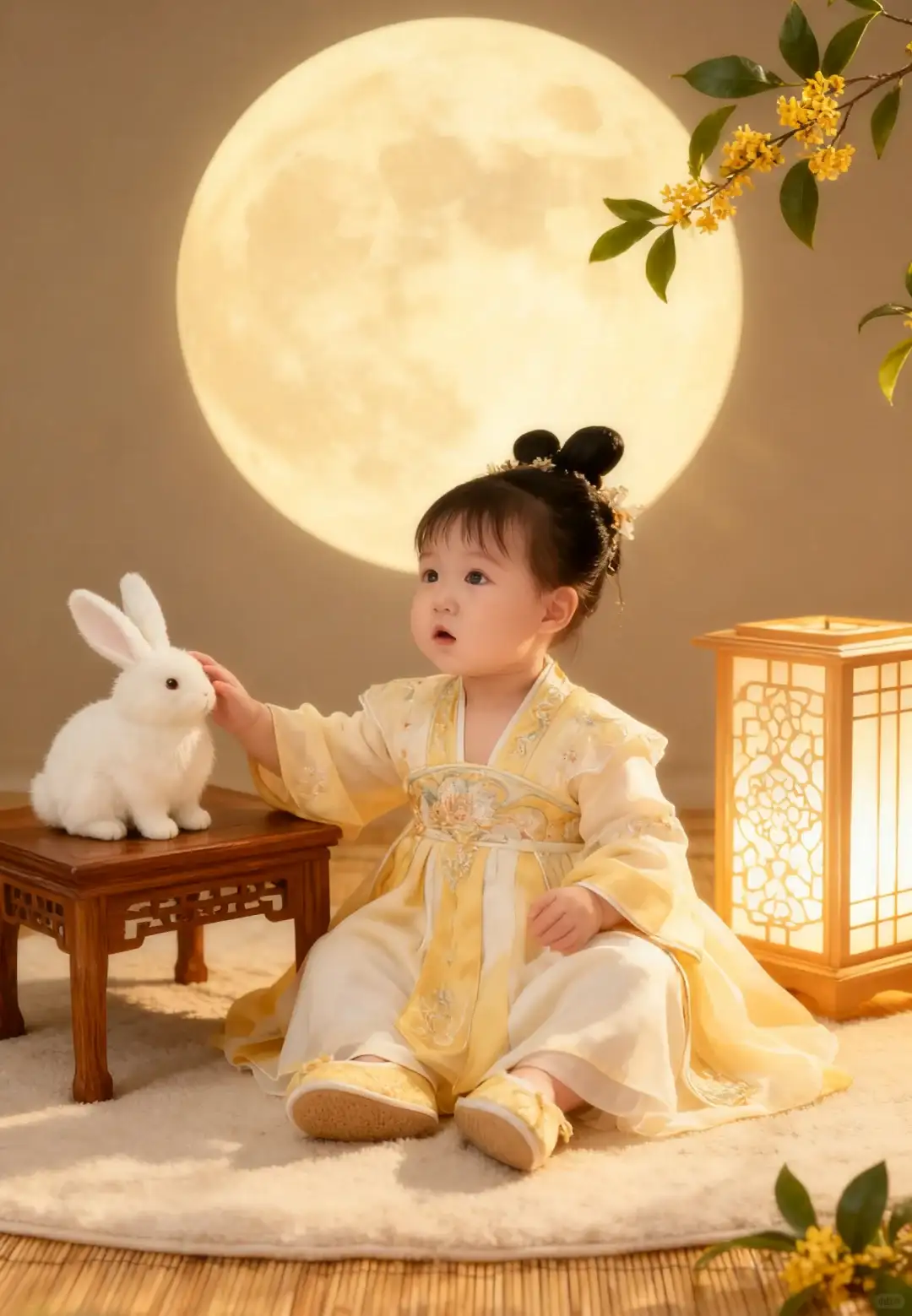 🌕0元get中秋古风宝宝写真（附教程/口令）