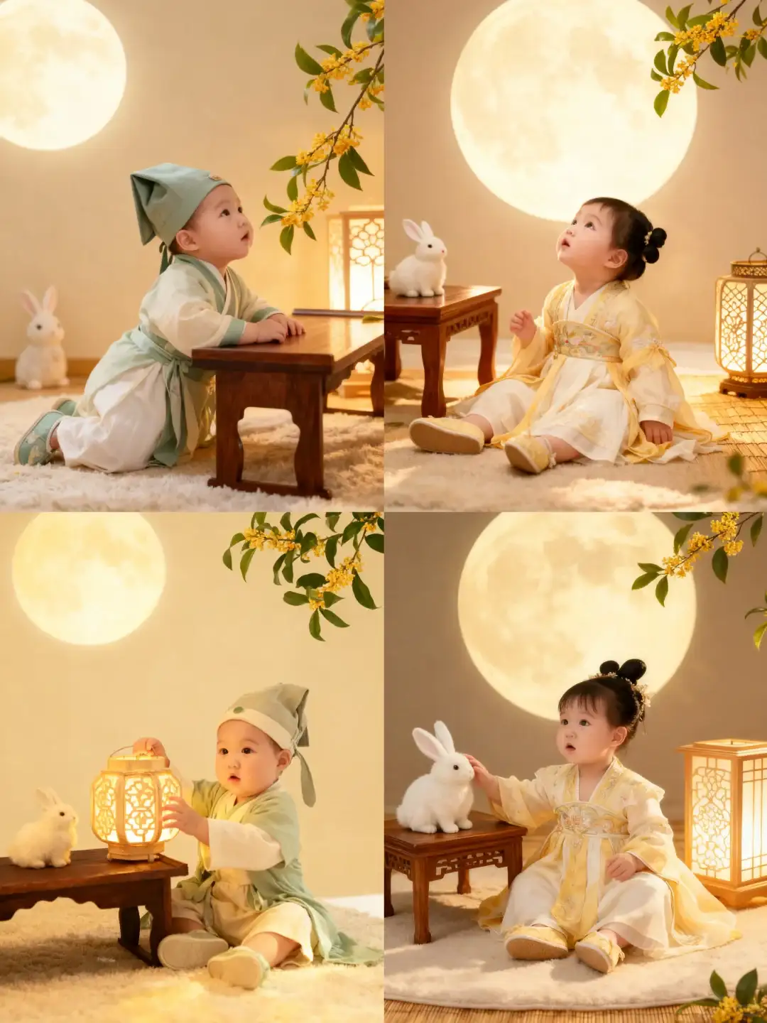 🌕0元get中秋古风宝宝写真（附教程/口令）