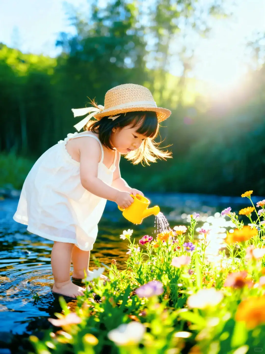 AI迟早要把影楼干倒闭❗|0成本拍夏日儿童照