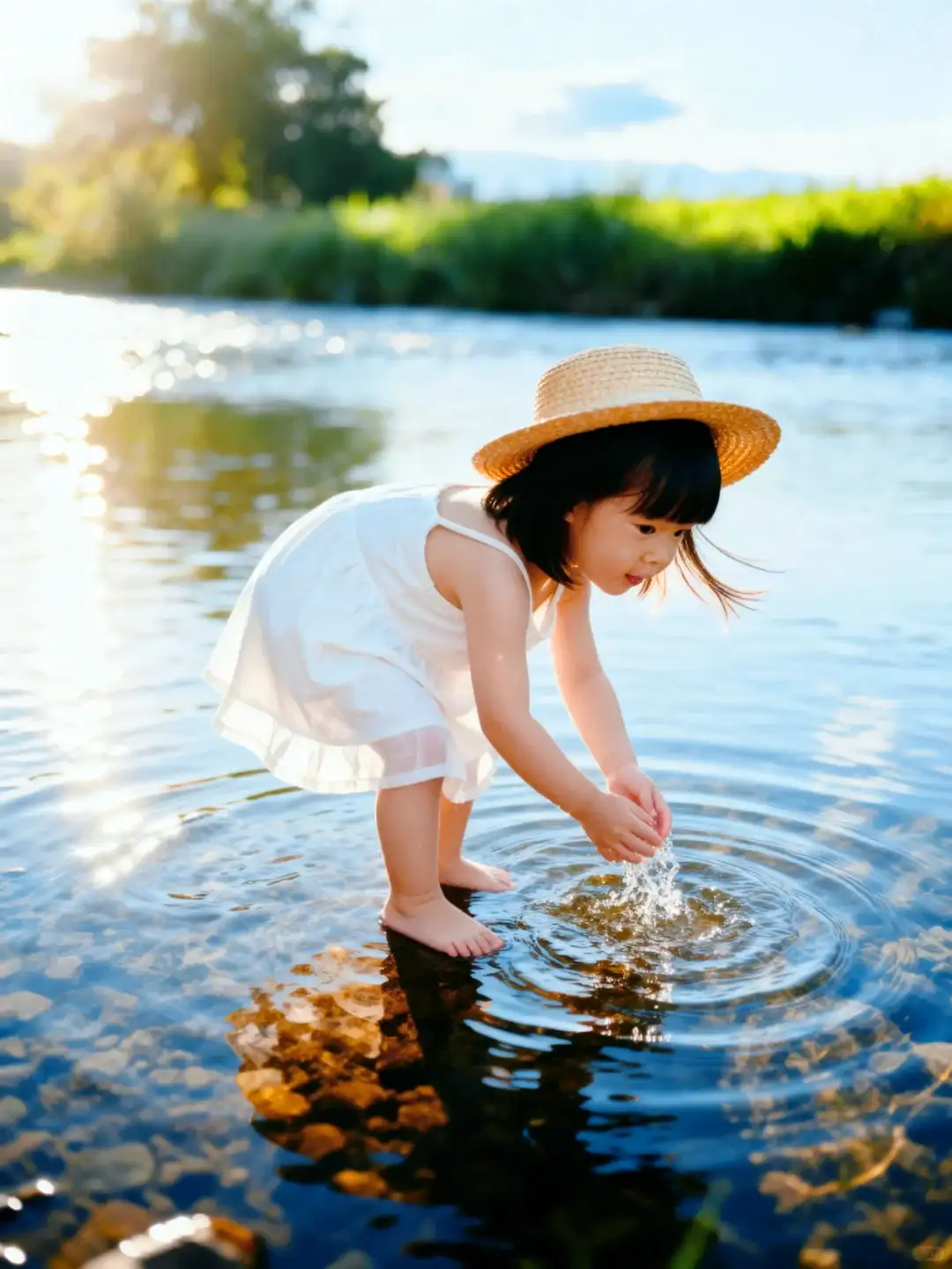 AI迟早要把影楼干倒闭❗|0成本拍夏日儿童照