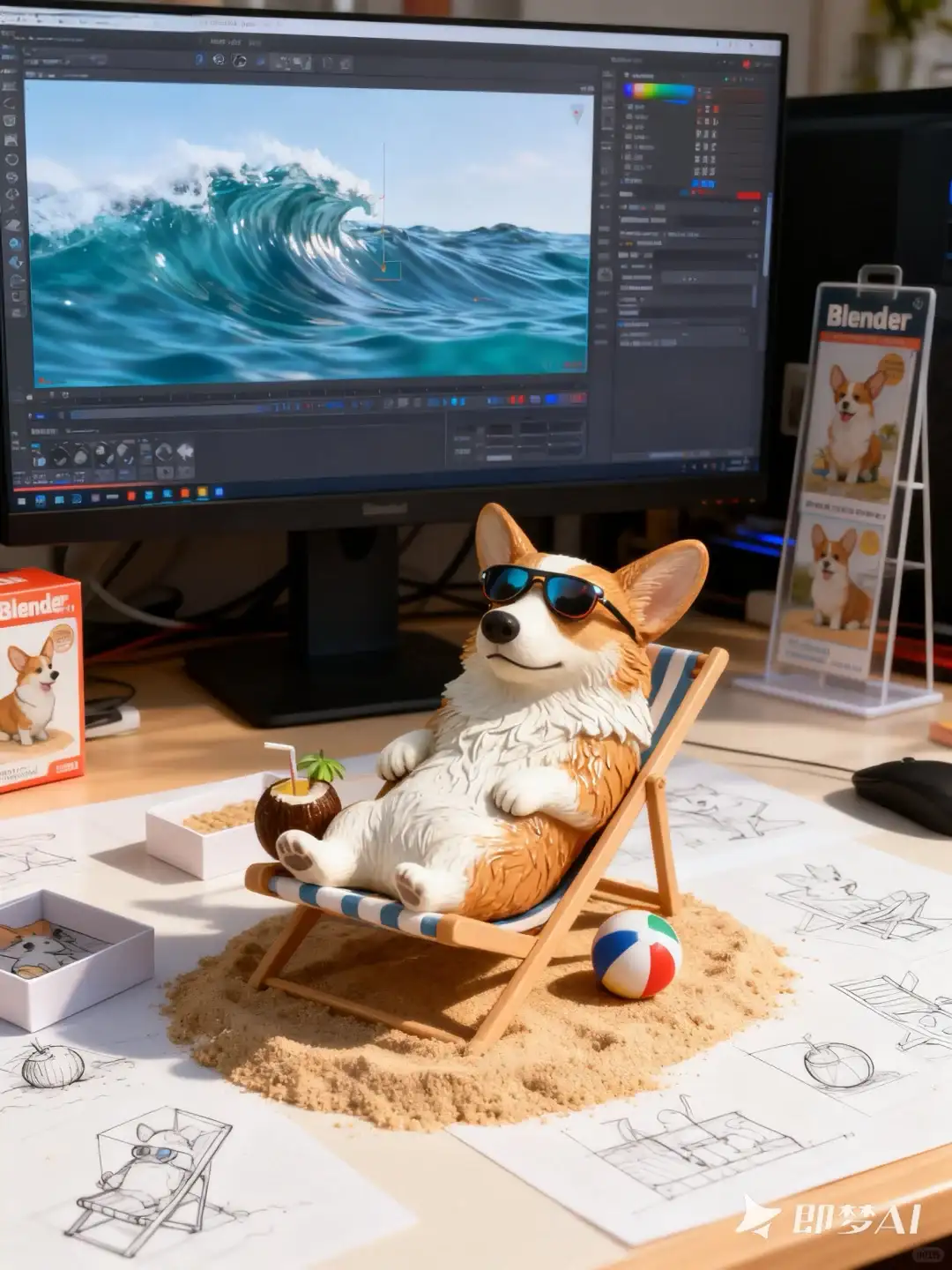 谁还没把萌宠变成AI手办？真的可爱到哭