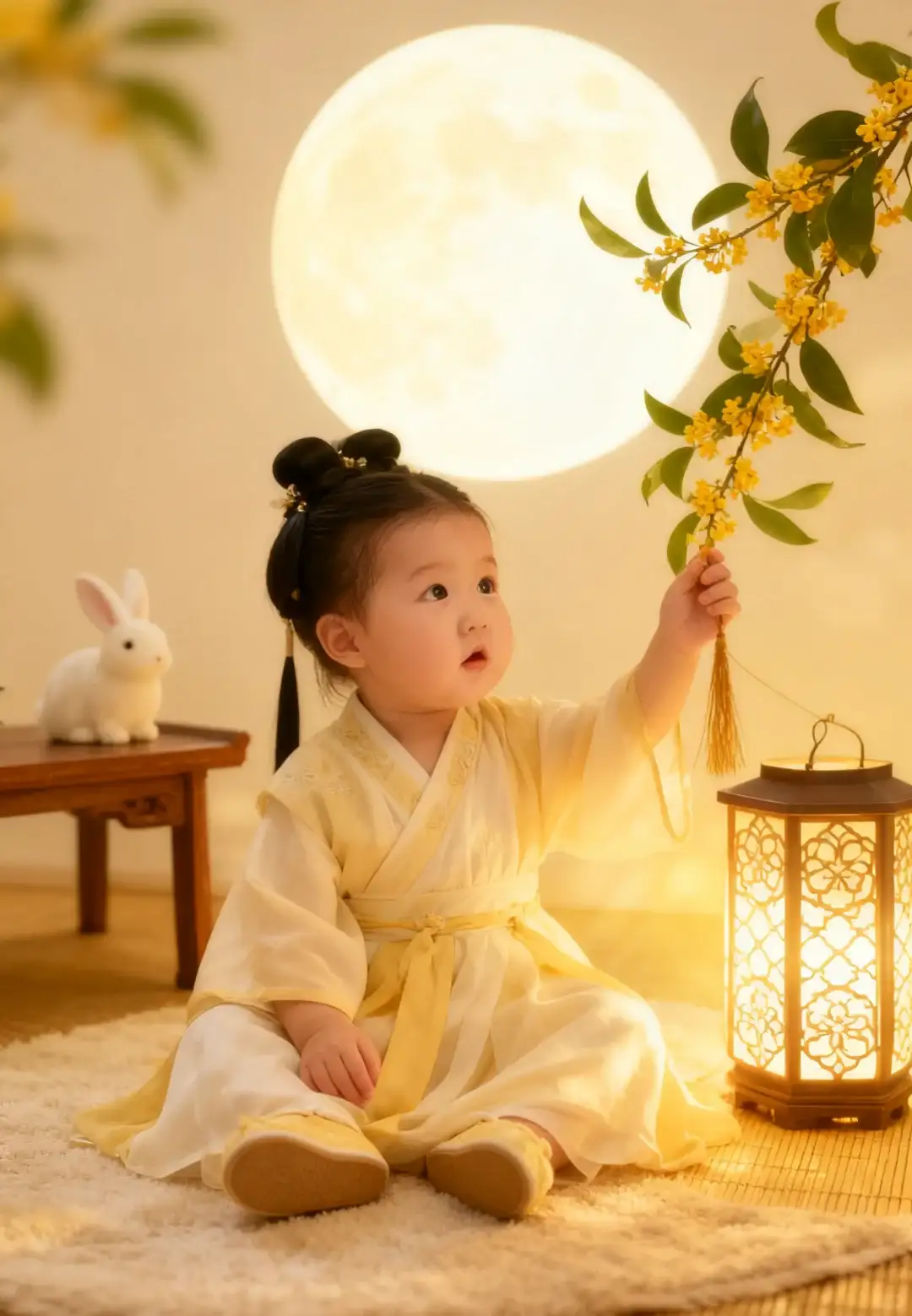 🌕0元get中秋古风宝宝写真（附教程/口令）