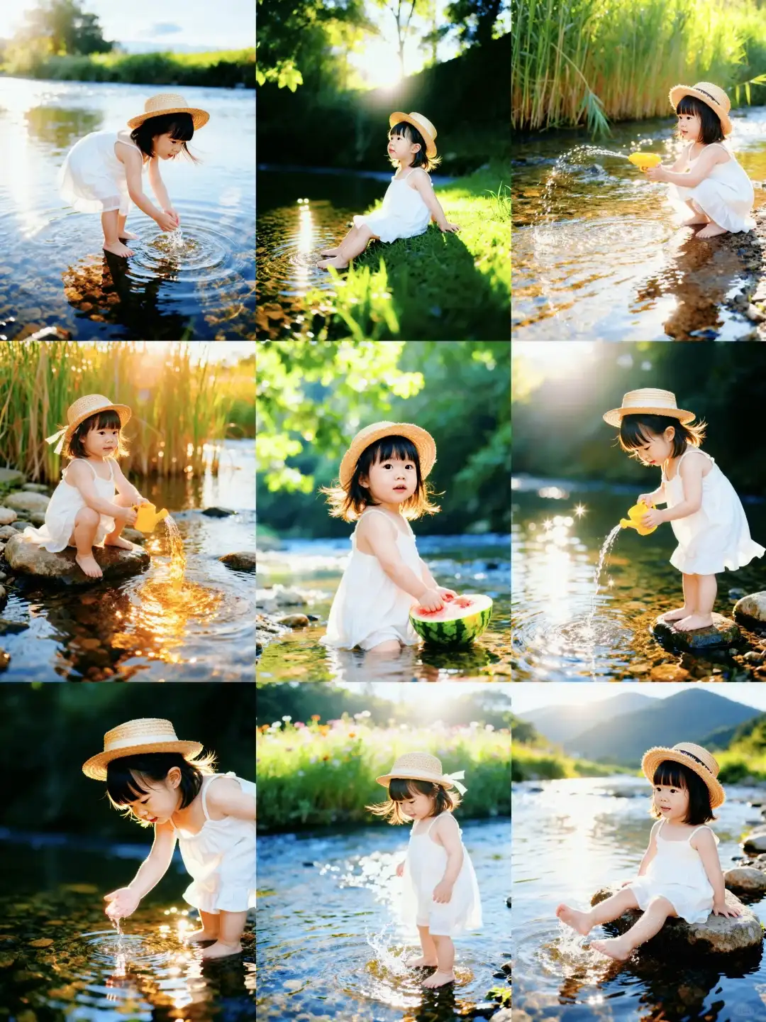 AI迟早要把影楼干倒闭❗|0成本拍夏日儿童照