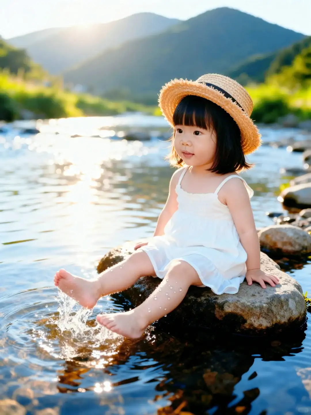 AI迟早要把影楼干倒闭❗|0成本拍夏日儿童照