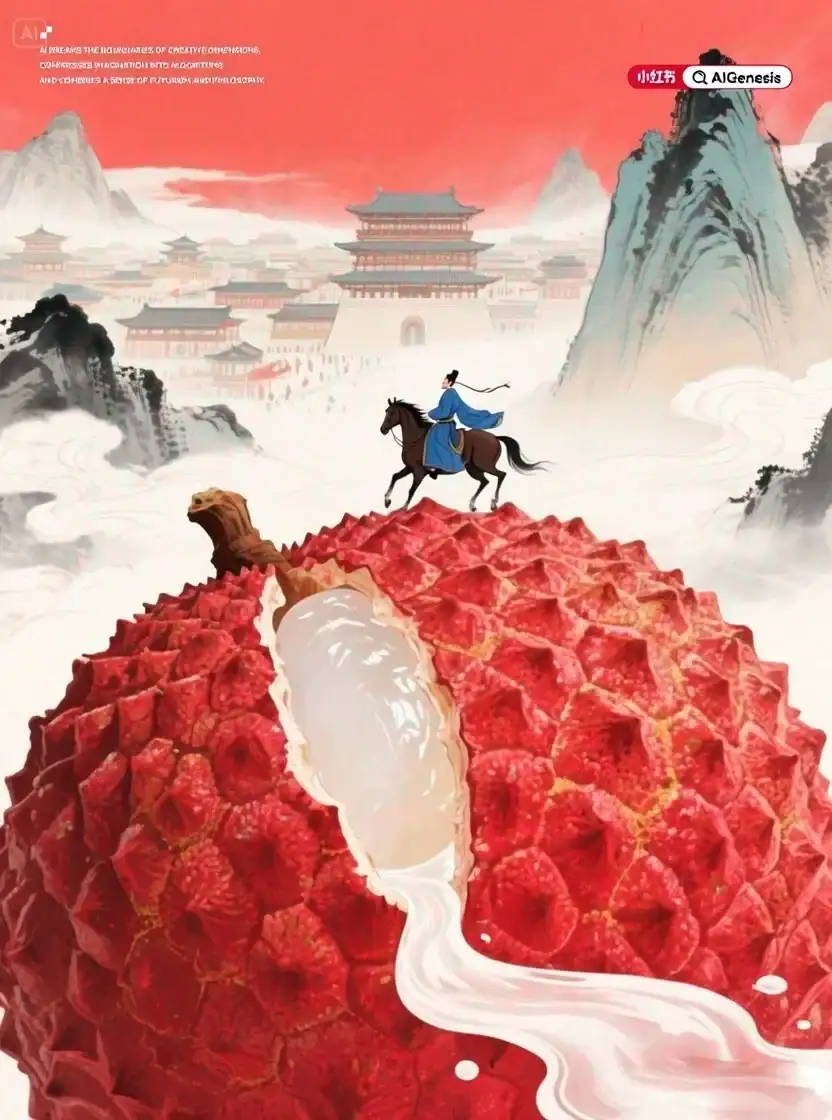 AIGC' | AI直出《长安的荔枝》海报(附提示词）