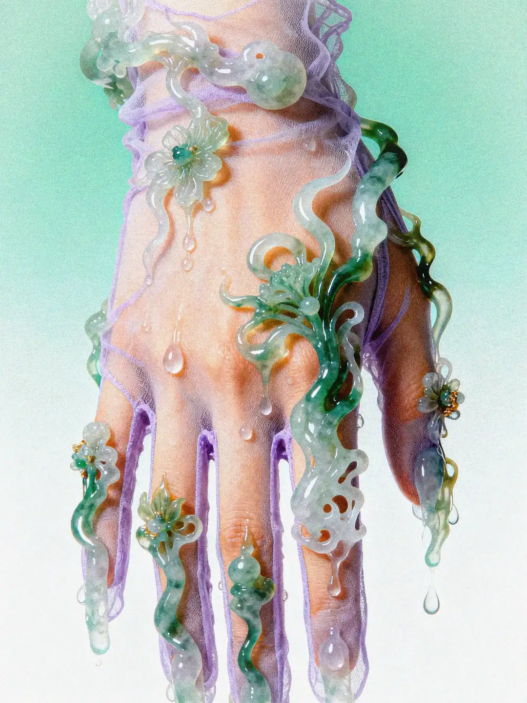 AIGC手仙 | 碧波凝冻初晴后🪷