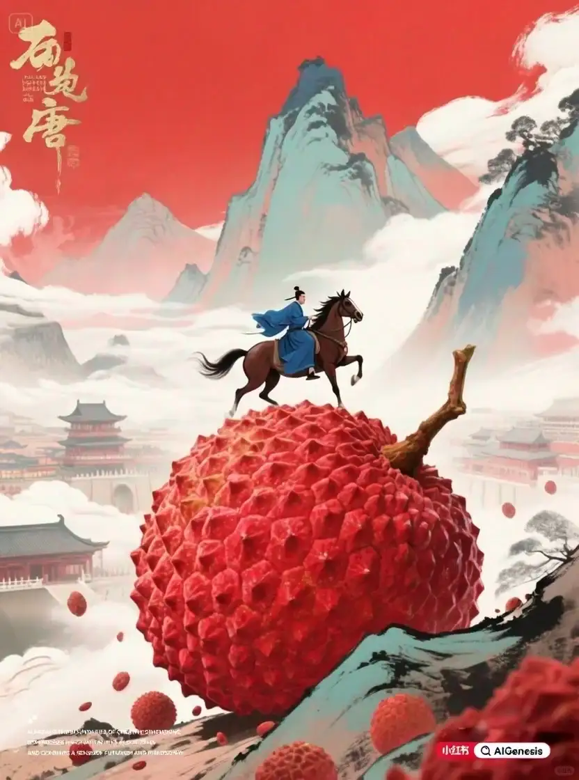 AIGC' | AI直出《长安的荔枝》海报(附提示词）